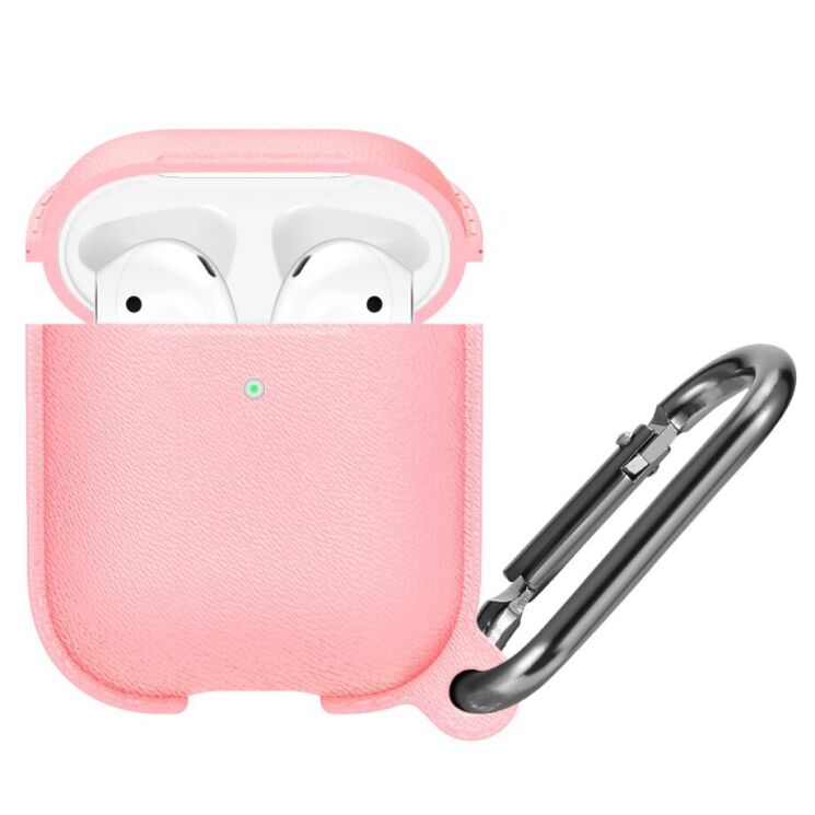 Силиконовый чехол Deexe Defender Case для Apple AirPods 1 / 2 - Pink: фото 1 из 4