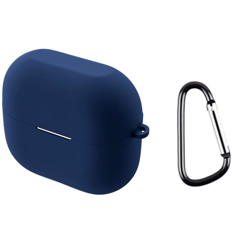 Силиконовый чехол Deexe Silicone Case (FH) для Samsung Galaxy Buds 3 / Buds 3 Pro - Dark Blue: фото 1 из 10
