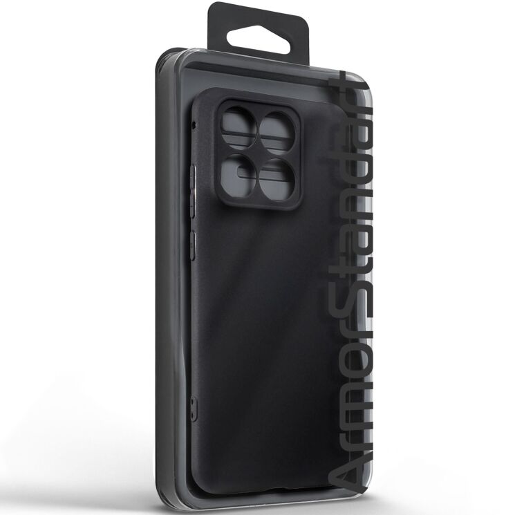 Силіконовий (TPU) чохол ArmorStandart Matte Slim Fit для Motorola Edge 70 Fusion - Black: фото 3 з 5