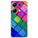 Силиконовый (TPU) чехол Deexe Life Style для Xiaomi Redmi Note 13 Pro 4G / Poco M6 Pro - Colorful Block (345759J). Фото 1 из 4