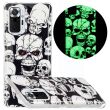 Силиконовый (TPU) чехол Deexe LumiCase для Xiaomi Redmi Note 10 Pro - Skull (278465B)