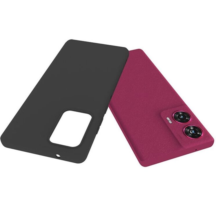 Силиконовый (TPU) чехол Deexe Matte Case для Motorola Edge 50 Fusion - Black: фото 3 из 4
