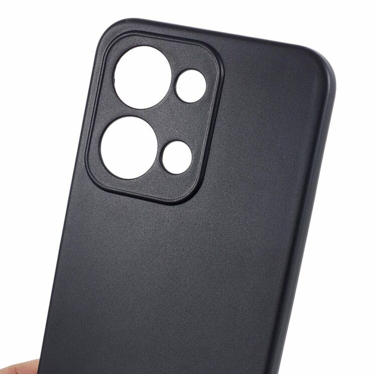 Силиконовый (TPU) чехол Deexe Matte Case для OPPO Reno 13 5G - Black: фото 6 из 6