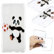 Силиконовый (TPU) чехол Deexe Pretty Glossy для Huawei P30 - Panda Plays Football (221309J)