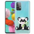 Силиконовый (TPU) чехол Deexe Pretty Glossy для Samsung Galaxy A33 - Panda with Bamboo (292706O)