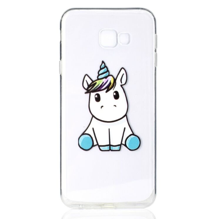 Силиконовый (TPU) чехол Deexe Pretty Glossy для Samsung Galaxy J4+ (J415) - Adorable Unicorn: фото 2 из 5