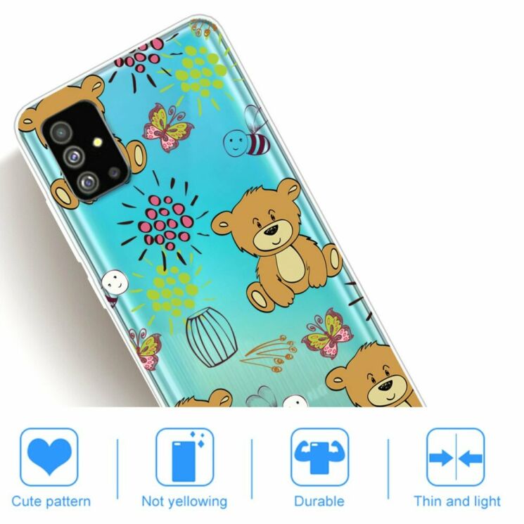 Силиконовый (TPU) чехол Deexe Pretty Glossy для Samsung Galaxy S20 Plus (G985) - Bear: фото 4 из 5