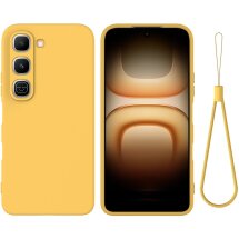 Силіконовий (TPU) чохол Deexe Silicone Case для Infinix Hot 70 Pro - Yellow: фото 1 з 9