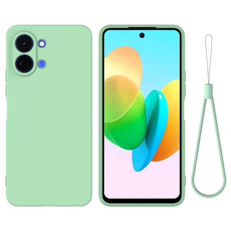 Силіконовий (TPU) чохол Deexe Silicone Case для TECNO Spark Go 3 - Green: фото 1 з 9
