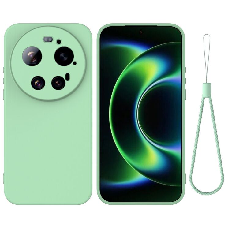 Силиконовый (TPU) чехол Deexe Silicone Case для Xiaomi 17 Ultra - Green: фото 1 из 9