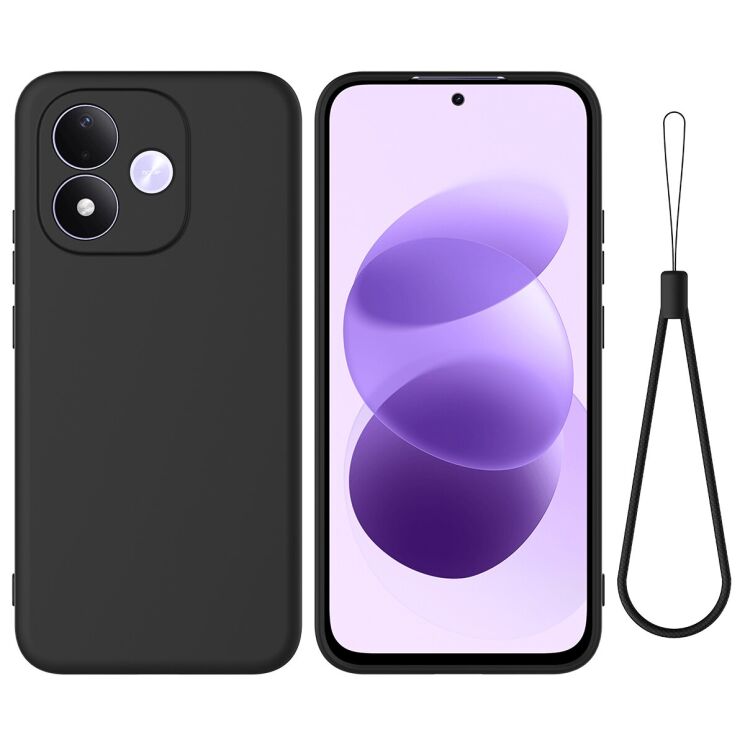 Силиконовый (TPU) чехол Deexe Silicone Case для Xiaomi Redmi Note 17 (4G/5G) - Black: фото 1 из 9