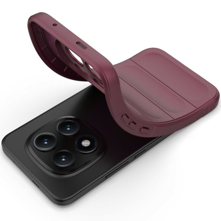 Силиконовый (TPU) чехол Deexe Terra Case для Xiaomi Redmi Note 15 Pro Plus / Poco M8 Pro 5G - Wine Red: фото 4 из 6