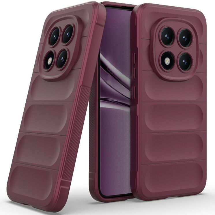 Силиконовый (TPU) чехол Deexe Terra Case для Xiaomi Redmi Note 15 Pro Plus / Poco M8 Pro 5G - Wine Red: фото 2 из 6