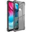 Силиконовый (TPU) чехол IMAK Airbag Case для Motorola Moto G60s - Transparent Black (286227H)