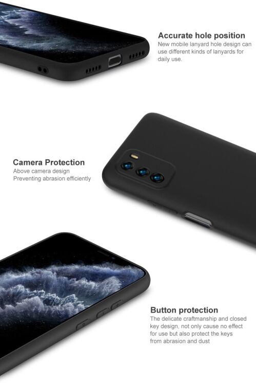 Силиконовый (TPU) чехол IMAK UC-1 Series для Xiaomi Poco M3 - Black: фото 11 из 14