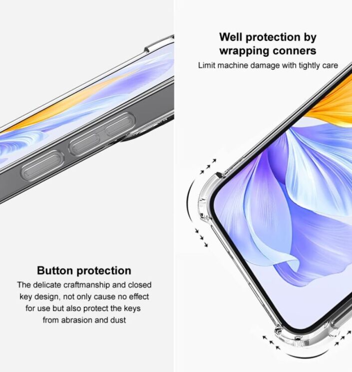 Силиконовый (TPU) чехол IMAK UX-4 Series для Samsung Galaxy S23 Plus (S916) - Transparent: фото 10 из 12