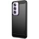 Силиконовый (TPU) чехол MOFI Carbon Fiber для OPPO Reno 12 Pro - Black (356901B). Фото 2 из 9