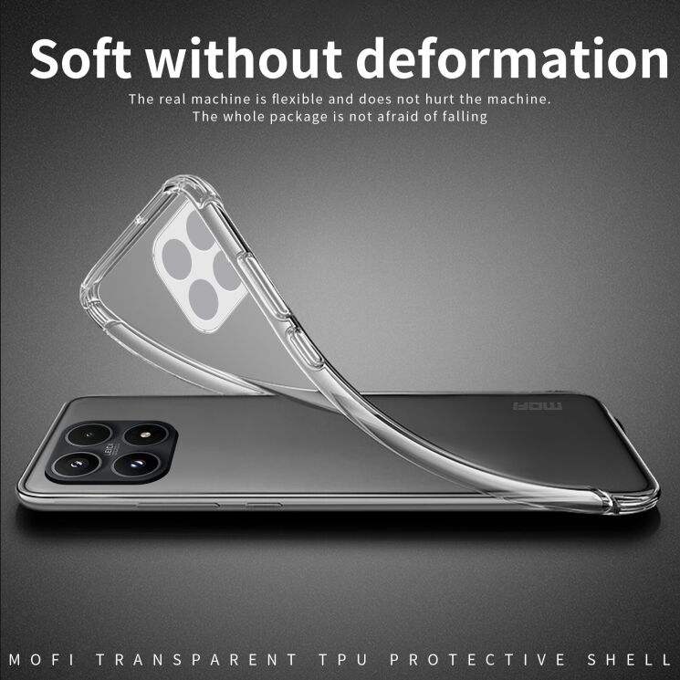 Силиконовый (TPU) чехол MOFI Thin Guard для Xiaomi 17 - Transparent (390630T) Силиконовый (TPU) чехол MOFI Thin Guard для Xiaomi 17 - Transparent: фото 3 из 9