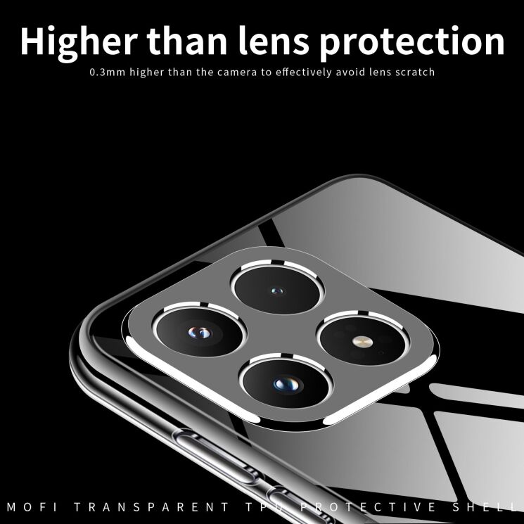 Силиконовый (TPU) чехол MOFI Thin Guard для Xiaomi 17 - Transparent (390630T) Силиконовый (TPU) чехол MOFI Thin Guard для Xiaomi 17 - Transparent: фото 4 из 9