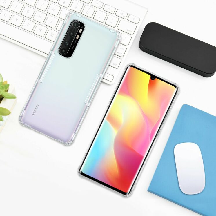 Силиконовый (TPU) чехол NILLKIN Nature Max для Xiaomi Mi Note 10 Lite - Grey: фото 19 из 19