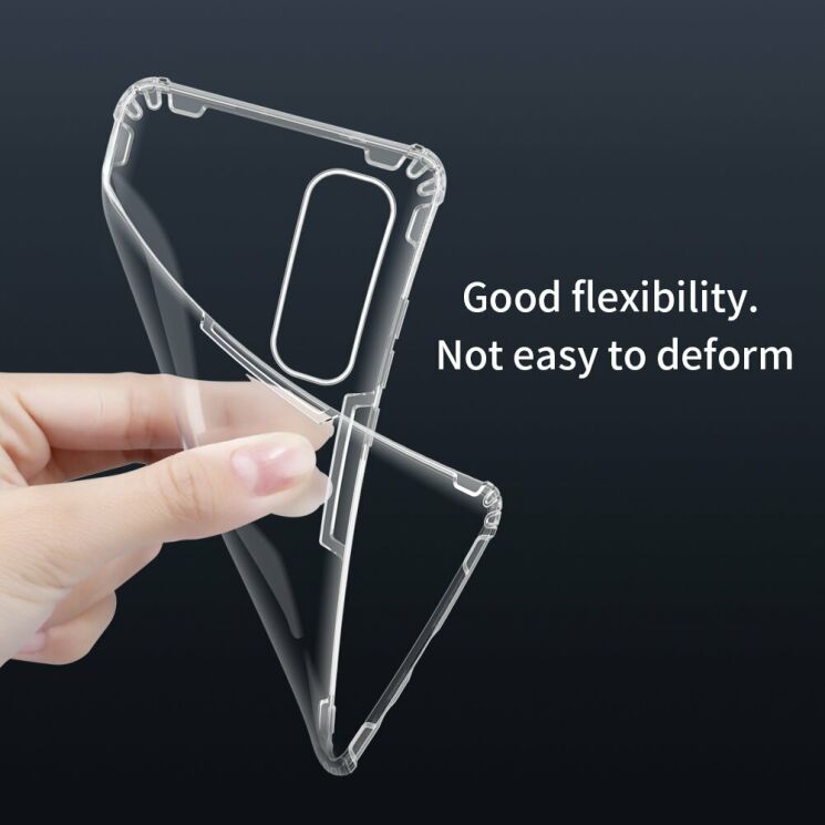 Силиконовый (TPU) чехол NILLKIN Nature Max для Xiaomi Mi Note 10 Lite - Grey: фото 10 из 19
