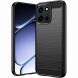Силиконовый (TPU) чехол UniCase Carbon для OnePlus Nord 6 - Black (411910B). Фото 1 из 11