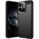 Силіконовий (TPU) чохол UniCase Carbon для Xiaomi Redmi Note 17 Pro - Black (429524B). Фото 1 з 9