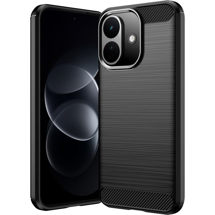 Силіконовий (TPU) чохол UniCase Carbon для Xiaomi Redmi Note 17 Pro - Black (429524B) Силіконовий (TPU) чохол UniCase Carbon для Xiaomi Redmi Note 17 Pro - Black: фото 1 з 9