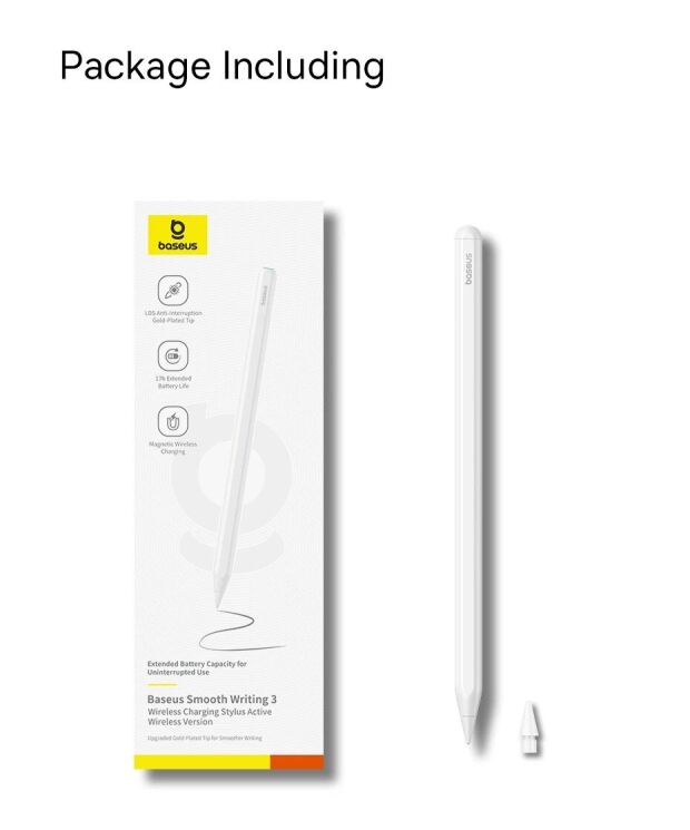 Стилус Baseus Smooth Writing 3 Series (P80080803211-00) - White: фото 27 из 27