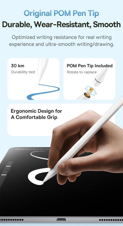 Стилус Baseus Smooth Writing 3 Series (P80080803211-00) - White: фото 23 из 27