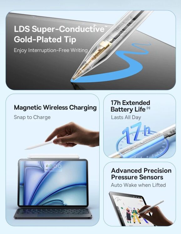 Стилус Baseus Smooth Writing 3 Series (P80080803211-00) - White: фото 7 из 27