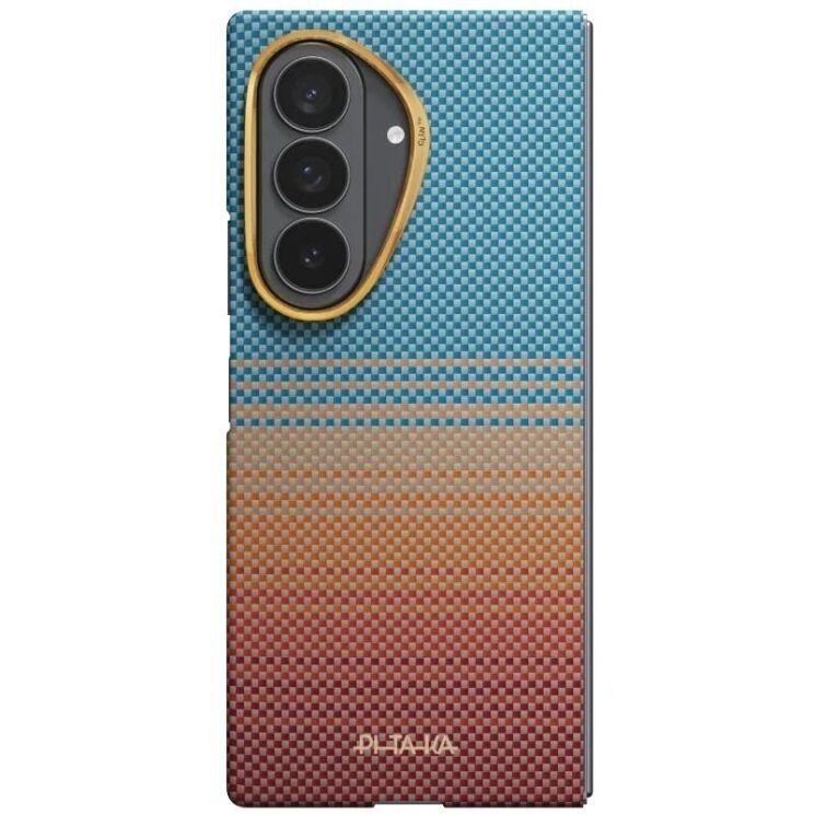 Ультратонкий чехол Pitaka Edge Case California Dream (FF) для Samsung Galaxy Fold 8 Ultra (FSFOLD8) - Cyan / Orange (424090CO) Ультратонкий чехол Pitaka Edge Case California Dream (FF) для Samsung Galaxy Fold 8 Ultra (FSFOLD8) - Cyan / Orange: фото 2 из 16