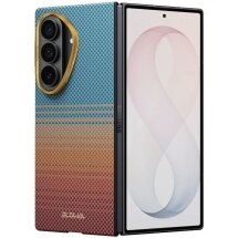 Ультратонкий чехол Pitaka Edge Case California Dream (FF) для Samsung Galaxy Fold 8 Ultra (FSFOLD8) - Cyan / Orange: фото 1 из 16