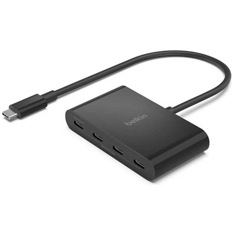 USB HUB Belkin Connect Type-C to 4Type-C (AVC018btBK) - Black: фото 3 из 10