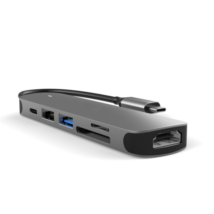 USB HUB SEEWEI BX6H 6 in 1 - Grey: фото 6 з 23
