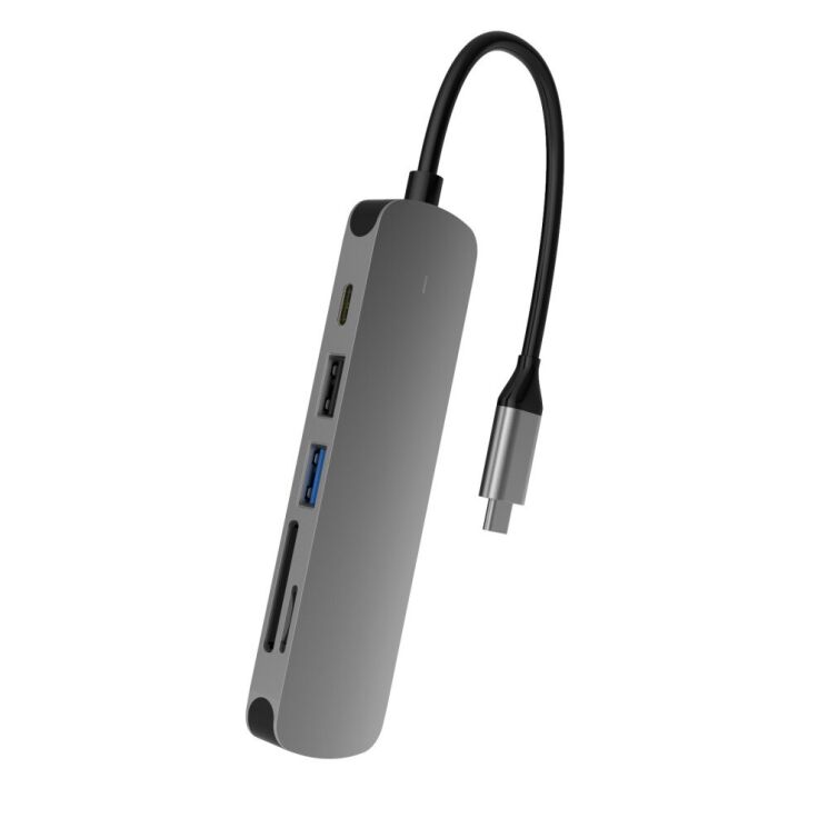 USB HUB SEEWEI BX6H 6 in 1 - Grey: фото 2 из 23