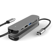 USB HUB SEEWEI BX6H 6 in 1 - Grey: фото 1 из 23