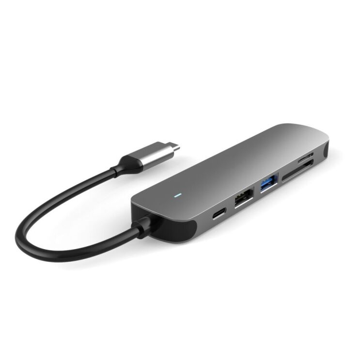 USB HUB SEEWEI BX6H 6 in 1 - Grey: фото 5 з 23
