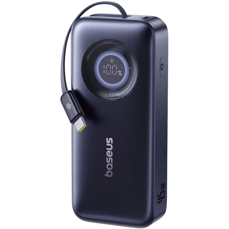 Внешний аккумулятор Baseus EnerCore CR11 45W (10000mAh) + кабель Type-C (E0027G00) - Black: фото 1 из 13