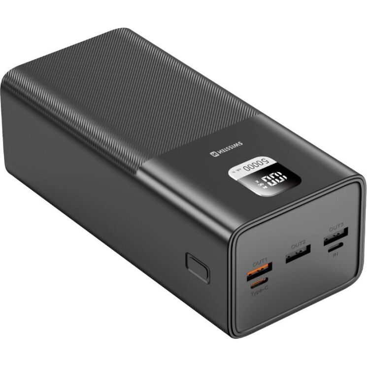 Внешний аккумулятор SWISSTEN Line Bank PD100W (50000mAh) - Black: фото 1 из 4