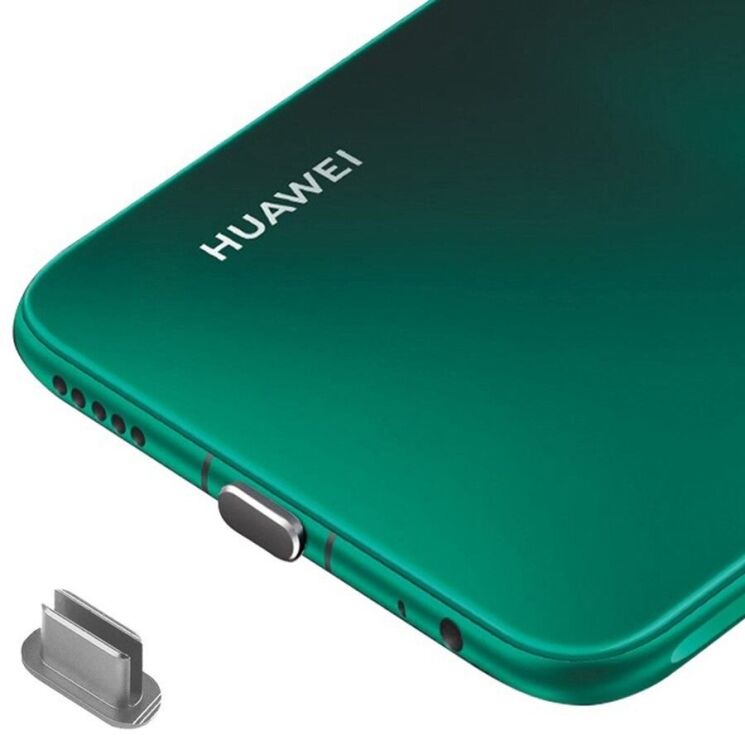 Заглушка от пыли Deexe Dust Guard Type-C - Grey: фото 1 из 1