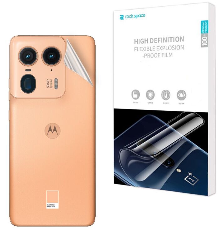 Захисна плівка на задню панель RockSpace Explosion-Proof SuperClear для Motorola Edge 50 Ultra: фото 1 з 9
