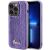 Защитный чехол Guess Sequin Script Metal для Apple iPhone 14 Pro - Purple: фото 1 из 8