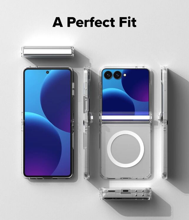 Защитный чехол Ringke Fusion Flap Magnetic для Samsung Galaxy Flip 8 (8800328819405) - Clear: фото 15 из 23