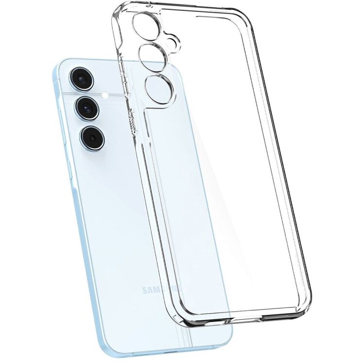 Защитный чехол Spigen (SGP) Ultra Hybrid для Samsung Galaxy A55 (A556) - Crystal Clear: фото 4 из 14