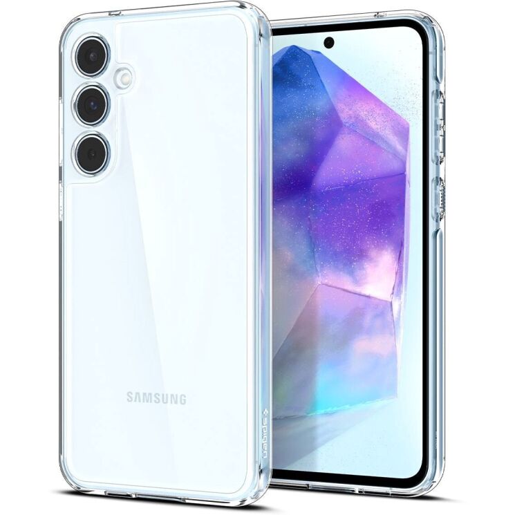 Защитный чехол Spigen (SGP) Ultra Hybrid для Samsung Galaxy A55 (A556) - Crystal Clear: фото 1 из 14