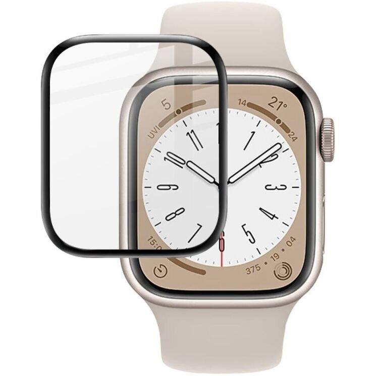 Защитная пленка IMAK Watch Film для Apple Watch 41 mm (7 / 8 / 9 Series) - Black: фото 1 из 7