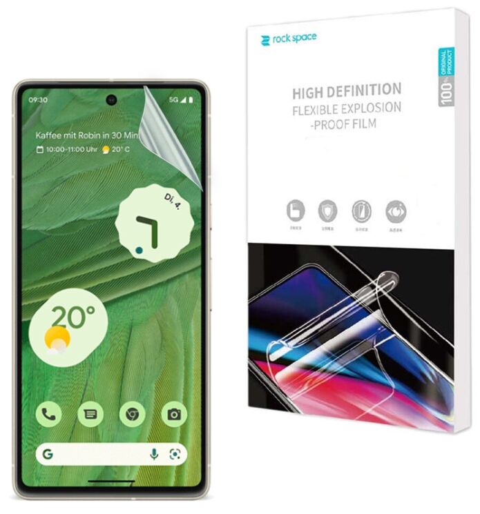 Защитная пленка на экран RockSpace Explosion-Proof SuperClear для Google Pixel 7: фото 1 из 10