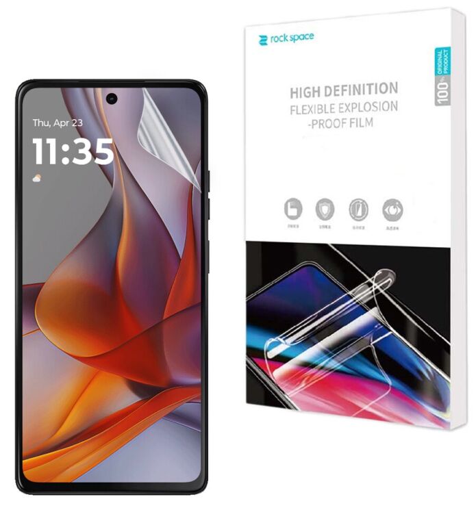 Защитная пленка на экран RockSpace SuperClear для Motorola Moto G75: фото 1 из 10