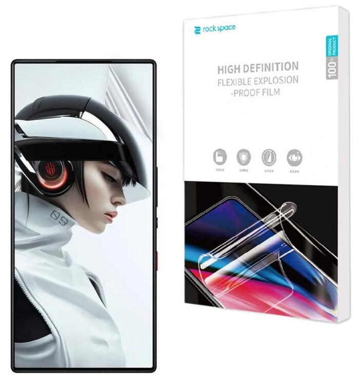 Защитная пленка на экран RockSpace SuperClear для ZTE Nubia Red Magic 9 Pro: фото 1 из 10